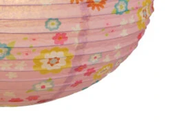 Niermann Kinder Papierlampe BLÜMCHEN Muster Lampenschirm Ø40cm Mit Aufhängung & LED Licht -Heimbeleuchtung Angebote kinder papierlampe bluemchen muster lampenschirm 4 2