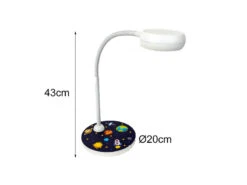 Niermann Kinder Schreibtischlampe WELTALL Mit Flexarm Zum Lesen, Höhe 43cm -Heimbeleuchtung Angebote kinder schreibtischlampe weltall mit flexarm zum l 4