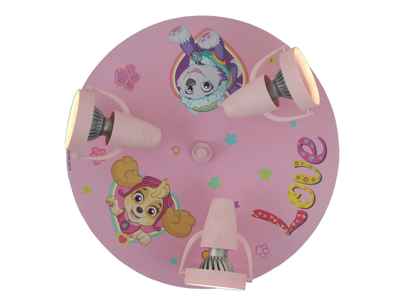 Niermann Kinderzimmer Deckenstrahler Ø35cm PAW PATROL, 3 Flammig, Schwenkbare Spots, Rosa 5 Niermann Kinderzimmer Deckenstrahler Ø35cm PAW PATROL, 3 Flammig, Schwenkbare Spots, Rosa – Bild 5