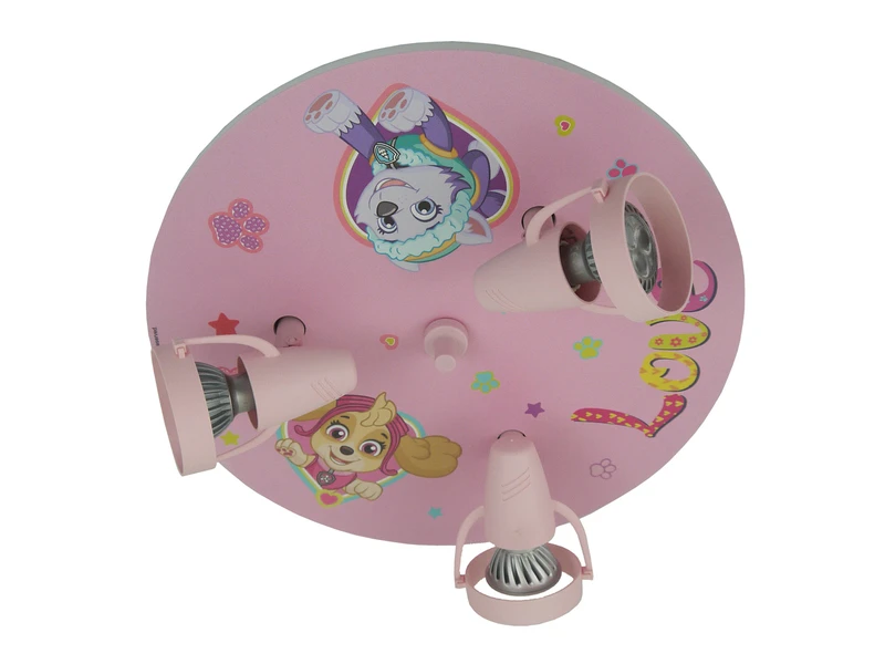 Niermann Kinderzimmer Deckenstrahler Ø35cm PAW PATROL, 3 Flammig, Schwenkbare Spots, Rosa 4 Niermann Kinderzimmer Deckenstrahler Ø35cm PAW PATROL, 3 Flammig, Schwenkbare Spots, Rosa – Bild 4
