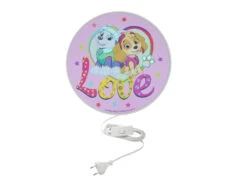 Niermann Kinderzimmer Wandlampe Ø 25cm In Rosa PAW PATROL Die Super Hunde -Heimbeleuchtung Angebote kinderzimmer wandlampe 25cm in rosa paw patrol die 3