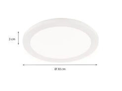 Reality Leuchten Kleine LED Deckenleuchte CAMILLUS Flache Badezimmerlampe Dimmbar Ø26cm Weiß IP44 -Heimbeleuchtung Angebote kleine led deckenleuchte camillus flache badezimme 2