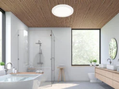 Reality Leuchten Kleine LED Deckenleuchte CAMILLUS Flache Badezimmerlampe Dimmbar Ø26cm Weiß IP44 -Heimbeleuchtung Angebote kleine led deckenleuchte camillus flache badezimme 5