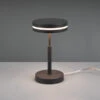 Trio Leuchten Kleine LED Tischleuchte FRANKLIN Rund Höhe 25cm, Anthrazit