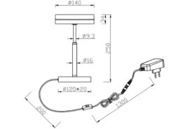 Trio Leuchten Kleine LED Tischleuchte FRANKLIN Rund Höhe 25cm, Anthrazit -Heimbeleuchtung Angebote kleine led tischleuchte franklin rund hoehe 25cm a 6
