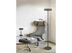 Trio Leuchten Kleine LED Tischleuchte FRANKLIN Rund Höhe 25cm, Anthrazit -Heimbeleuchtung Angebote kleine led tischleuchte franklin rund hoehe 25cm a 8