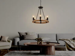 Globo Kronleuchter ULLEU 6-flammig Mit Hanfseil Ring Ø50cm -Heimbeleuchtung Angebote kronleuchter ulleu 6 flammig mit hanfseil ring 50c 4