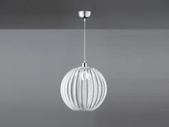 Trio Leuchten Kugel Pendelleuchte ZUCCA Mit Acryllamellen Transparent, Ø 40cm -Heimbeleuchtung Angebote kugel pendelleuchte zucca mit acryllamellen transp 2