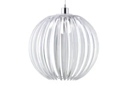 Trio Leuchten Kugel Pendelleuchte ZUCCA Mit Acryllamellen Transparent, Ø 40cm -Heimbeleuchtung Angebote kugel pendelleuchte zucca mit acryllamellen transp 5
