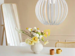 Trio Leuchten Kugel Pendelleuchte ZUCCA Mit Acryllamellen Transparent, Ø 40cm -Heimbeleuchtung Angebote kugel pendelleuchte zucca mit acryllamellen transp 6