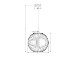 Trio Leuchten Kugel Pendelleuchte ZUCCA Mit Acryllamellen Transparent, Ø 40cm -Heimbeleuchtung Angebote kugel pendelleuchte zucca mit acryllamellen transp 7