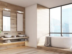 Trio Leuchten LED Badezimmer Wandleuchte 2er Set In Chrom, Breite 40cm - Spiegelleuchte -Heimbeleuchtung Angebote led badezimmer wandleuchte 2er set in chrom breite 6