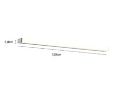 Trio Leuchten LED Badezimmer Wandleuchte FABIO In Chrom 120cm - Spiegelleuchte -Heimbeleuchtung Angebote led badezimmer wandleuchte fabio in chrom 120cm sp 3