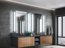 Trio Leuchten LED Badezimmer Wandleuchte FABIO In Chrom 120cm - Spiegelleuchte -Heimbeleuchtung Angebote led badezimmer wandleuchte fabio in chrom 120cm sp 4