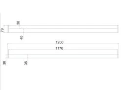 Trio Leuchten LED Badezimmer Wandleuchte FABIO In Chrom 120cm - Spiegelleuchte -Heimbeleuchtung Angebote led badezimmer wandleuchte fabio in chrom 120cm sp 7