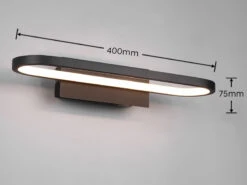 Trio Leuchten LED Badezimmer Wandleuchte GIANNI In Schwarz, Breite 40cm - Spiegelleuchte 13 Trio Leuchten LED Badezimmer Wandleuchte GIANNI In Schwarz, Breite 40cm - Spiegelleuchte -Heimbeleuchtung Angebote led badezimmer wandleuchte gianni in schwarz breit 3