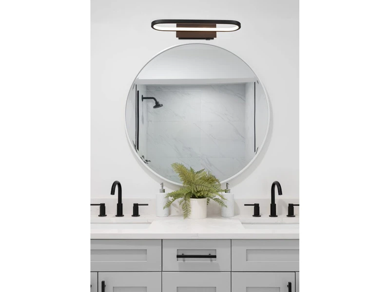 Trio Leuchten LED Badezimmer Wandleuchte GIANNI In Schwarz, Breite 40cm - Spiegelleuchte 8 Trio Leuchten LED Badezimmer Wandleuchte GIANNI In Schwarz, Breite 40cm - Spiegelleuchte – Bild 8