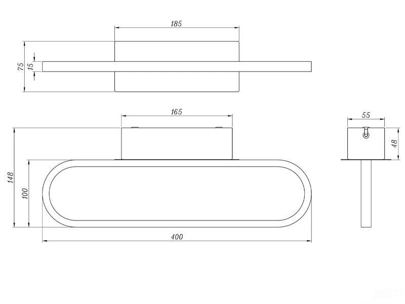 Trio Leuchten LED Badezimmer Wandleuchte GIANNI In Schwarz, Breite 40cm - Spiegelleuchte 9 Trio Leuchten LED Badezimmer Wandleuchte GIANNI In Schwarz, Breite 40cm - Spiegelleuchte – Bild 9