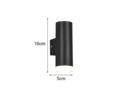 Trio Leuchten LED Badezimmer Wandleuchte RAY Up And Down In Schwarz 16,6cm - Spiegelleuchte -Heimbeleuchtung Angebote led badezimmer wandleuchte ray up and down in schw 3