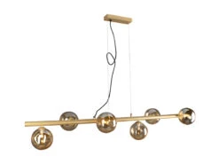 Heimbeleuchtung Angebote -Heimbeleuchtung Angebote led balken pendelleuchte 6 flammig messing ambergl 1