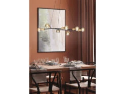 Trio Leuchten LED Balkenpendelleuchte Mehrflammig In Schwarz Matt & Bronze -Heimbeleuchtung Angebote led balkenpendelleuchte mehrflammig in schwarz mat 4