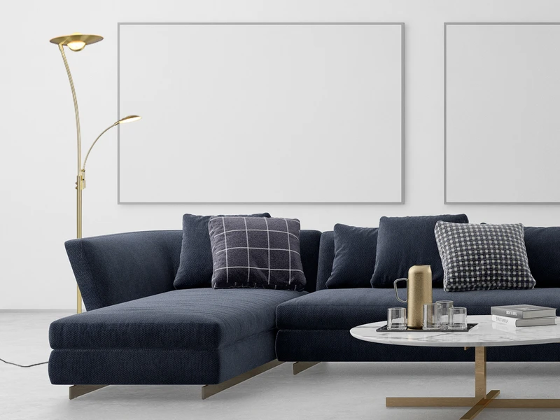 Trio Leuchten LED Deckenfluter GRANBY Messing Schwenkbar Mit Lesearm, Höhe 180cm 7 Trio Leuchten LED Deckenfluter GRANBY Messing Schwenkbar Mit Lesearm, Höhe 180cm – Bild 7