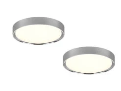 Heimbeleuchtung Angebote -Heimbeleuchtung Angebote led deckenleuchte 2er set in silber chrom 33cm ip4 1