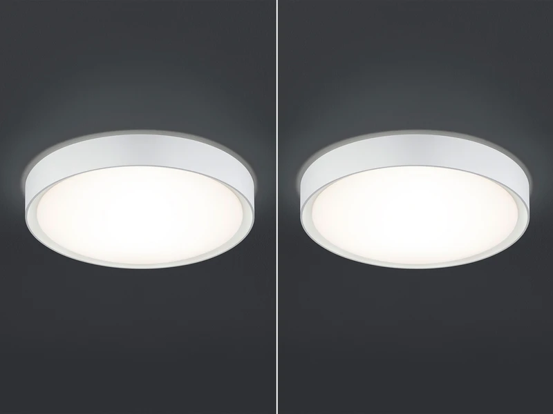 Trio Leuchten LED Deckenleuchte 2er Set In Weiß Ø 33cm, IP44 - Badlampen 3 Trio Leuchten LED Deckenleuchte 2er Set In Weiß Ø 33cm, IP44 - Badlampen – Bild 3