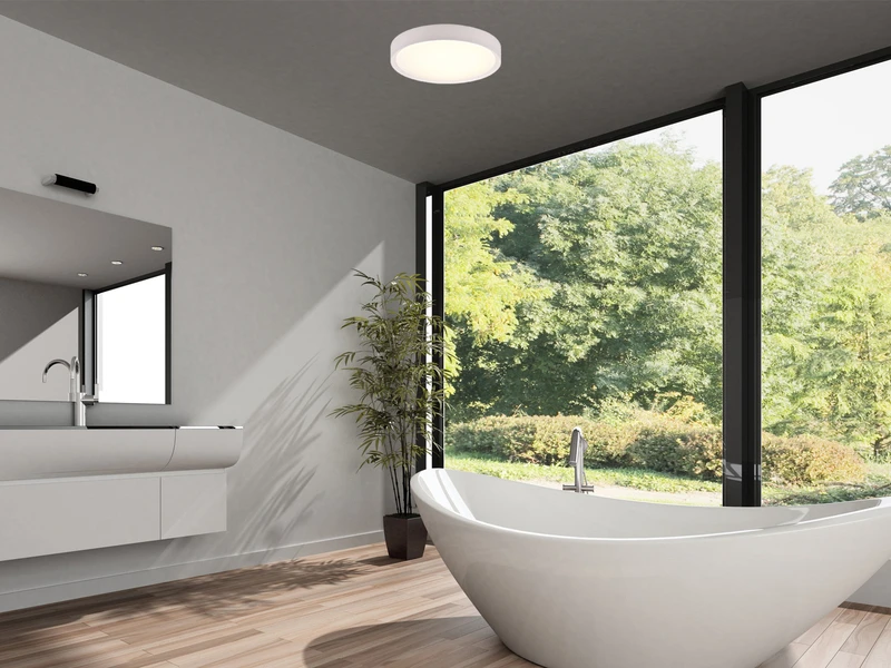 Trio Leuchten LED Deckenleuchte 2er Set In Weiß Ø 33cm, IP44 - Badlampen 5 Trio Leuchten LED Deckenleuchte 2er Set In Weiß Ø 33cm, IP44 - Badlampen – Bild 5