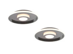 Heimbeleuchtung Angebote -Heimbeleuchtung Angebote led deckenleuchte 2er set silber chrom 30cm mit sw 1