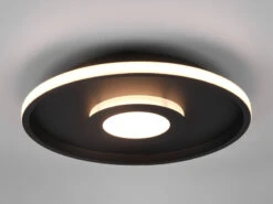 Trio Leuchten LED Deckenleuchte ASCARI, Rund, Schwarz Matt, Ø 40cm, Dimmbar, IP44 10 Trio Leuchten LED Deckenleuchte ASCARI, Rund, Schwarz Matt, Ø 40cm, Dimmbar, IP44 -Heimbeleuchtung Angebote led deckenleuchte ascari rund schwarz matt 40cm di 2