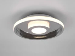 Trio Leuchten LED Deckenleuchte ASCARI, Rund, Silber Chrom, Ø 30cm, Dimmbar, IP44 -Heimbeleuchtung Angebote led deckenleuchte ascari rund silber chrom 30cm di 2