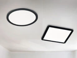 Trio Leuchten LED Deckenleuchte CAMILLA Schwarz Matt Mit Switch Dimmer, Ø 40cm IP44 -Heimbeleuchtung Angebote led deckenleuchte camilla schwarz matt mit switch 1 5