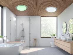 Trio Leuchten LED Deckenleuchte FRODENO Fernbedienung Dimmbar Sternenhimmel Farbwechsel Ø35cm -Heimbeleuchtung Angebote led deckenleuchte frodeno fernbedienung dimmbar st 4