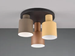 MeineWunschleuchte LED Deckenleuchte Mit 3 Metall Lampenschirmen Multicolor Ø 37cm -Heimbeleuchtung Angebote led deckenleuchte mit 3 metall lampenschirmen mult 4