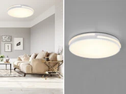 Reality Leuchten LED Deckenleuchte TACOMA Weiß Dimmbar Lichtfarbe Einstellbar Ø40cm