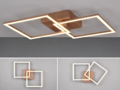 Reality Leuchten LED Deckenleuchte TRAIL Coffee Schwenkbare Module, 60cm Lang