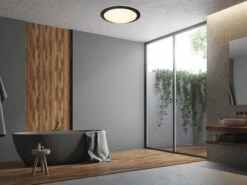 Trio Leuchten LED Deckenleuchte UMBERTO In Schwarz Ø 29cm, IP44 - Badlampen -Heimbeleuchtung Angebote led deckenleuchte umberto in schwarz 29cm ip44 bad 5