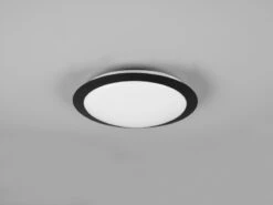 Trio Leuchten LED Deckenleuchte UMBERTO In Schwarz Ø 29cm, IP44 - Badlampen -Heimbeleuchtung Angebote led deckenleuchte umberto in schwarz 29cm ip44 bad 6