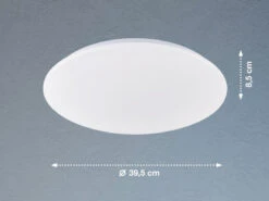 Fischer & Honsel LED Deckenleuchten 2er SET Flach - Dimmbar über Lichtschalter Ø39,5cm -Heimbeleuchtung Angebote led deckenleuchten 2er set flach dimmbar ueber lic 3
