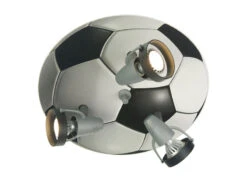 Niermann LED Deckenstrahler FUSSBALL 3flammig, Spots Schwenkbar, Fussball-Strahler