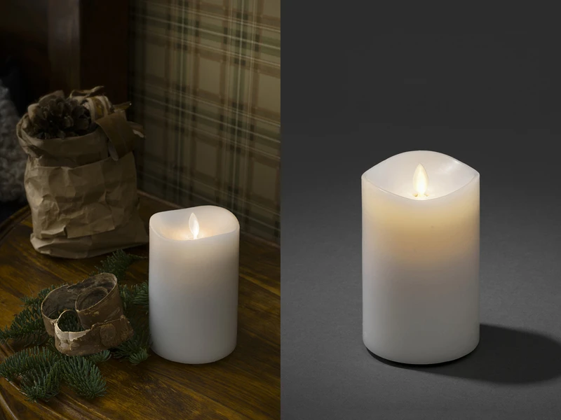 Konstsmide LED Duftkerze Mit 6h Timer, Flackernd, Ø 9cm, Höhe 13cm, Batteriebetrieb 1 Konstsmide LED Duftkerze Mit 6h Timer, Flackernd, Ø 9cm, Höhe 13cm, Batteriebetrieb