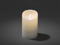 Konstsmide LED Echtwachskerze Mit Flamme & Timer, Ø 10cm, Höhe 16cm, Batteriebetrieb -Heimbeleuchtung Angebote led echtwachskerze mit flamme timer 10cm hoehe 16c 2
