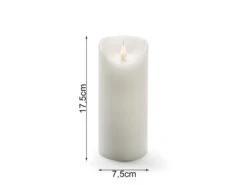 Konstsmide LED Echtwachskerze Mit Flamme & Timer, Ø 7,5cm, Höhe 17,5cm, Batteriebetrieb -Heimbeleuchtung Angebote led echtwachskerze mit flamme timer 75cm hoehe 175 4
