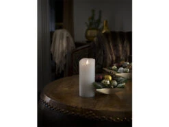 Konstsmide LED Echtwachskerze Mit Flamme & Timer, Ø 7,5cm, Höhe 17,5cm, Batteriebetrieb -Heimbeleuchtung Angebote led echtwachskerze mit flamme timer 75cm hoehe 175 5