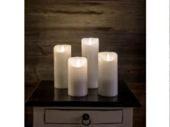 Konstsmide LED Echtwachskerze Mit Flamme & Timer, Ø 7,5cm, Höhe 17,5cm, Batteriebetrieb -Heimbeleuchtung Angebote led echtwachskerze mit flamme timer 75cm hoehe 175 6