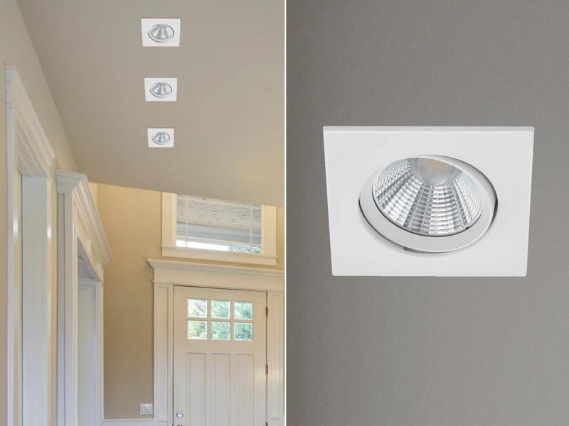 Trio Leuchten LED Einbaustrahler PAMIR Eckig Schwenkbar Dimmbar Weiß 5,5W - Deckenbeleuchtung 1 Trio Leuchten LED Einbaustrahler PAMIR Eckig Schwenkbar Dimmbar Weiß 5,5W - Deckenbeleuchtung