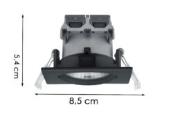 Trio Leuchten LED Einbaustrahler PAMIR Eckig Schwenkbar Dimmbar Schwarz 5,5W Deckenbeleuchtung -Heimbeleuchtung Angebote led einbaustrahler pamir eckig schwenkbar dimmbar 1 10