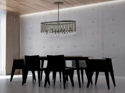 MeineWunschleuchte LED Großer Kronleuchter 6-flammig Mit Filigranem Kristall Glas Braun, 92cm Breit -Heimbeleuchtung Angebote led grosser kronleuchter 6 flammig mit filigranem 1 5