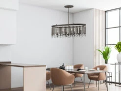 MeineWunschleuchte LED Großer Kronleuchter 6-flammig Mit Filigranem Kristall Glas Braun, 92cm Breit -Heimbeleuchtung Angebote led grosser kronleuchter 6 flammig mit filigranem 1 6